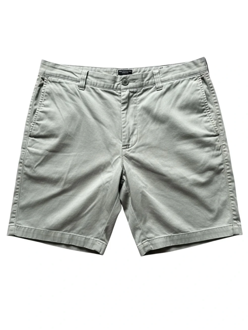 J. Crew Stanton Light Green/Gray Flat-Front Chino Shorts 9